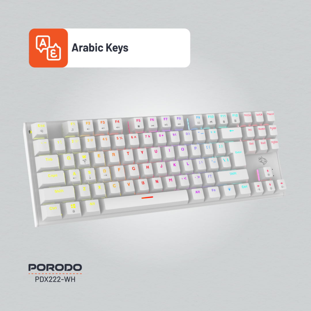 Porodo Gaming TKL Mechanical Keyboard PDX222 - Image 3