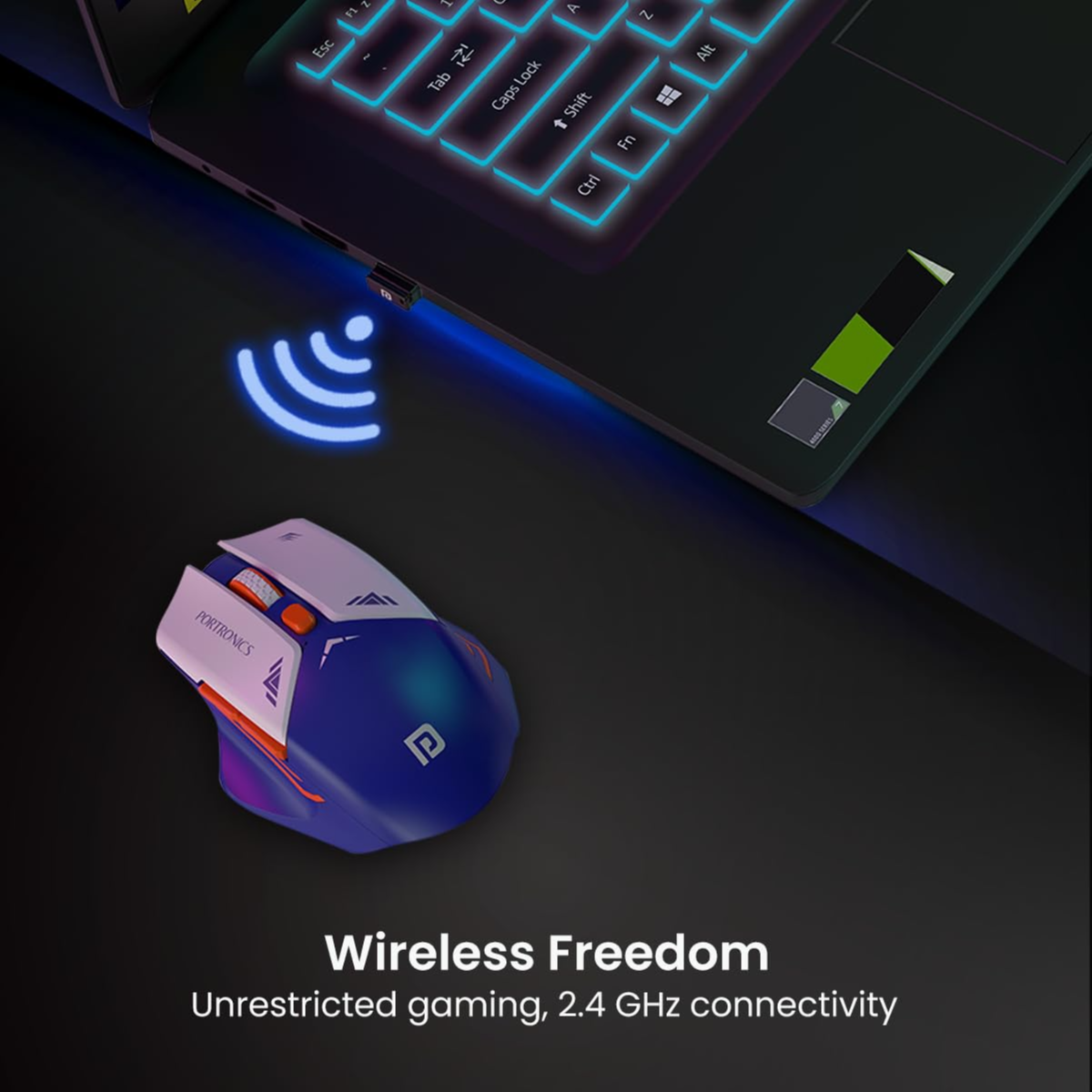 Porodo Gaming Wireless Mouse PDX323 - Image 3