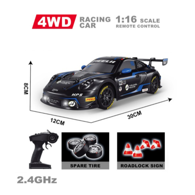 SUPER CAR 4WD RACING CAR WITH REMOTE CONTROL - Image 3