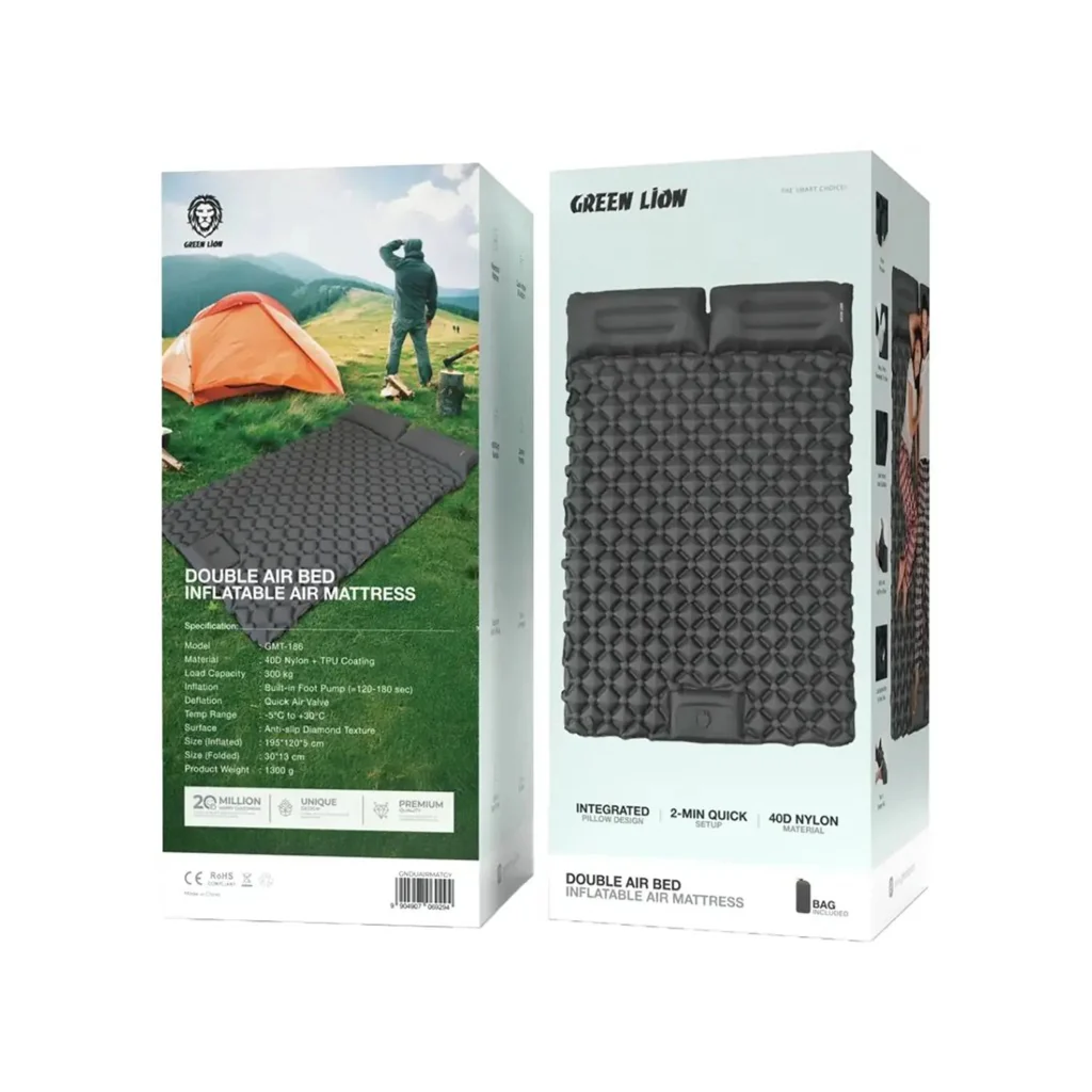Green Lion Double Air Bed - Image 5