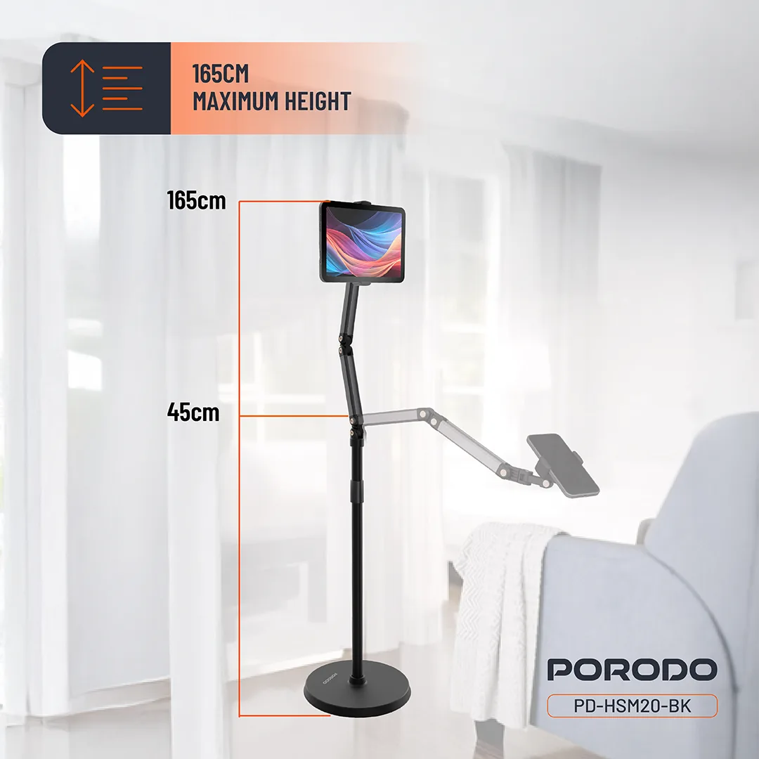 Porodo Phone & Tablet Floor Stand - Image 5
