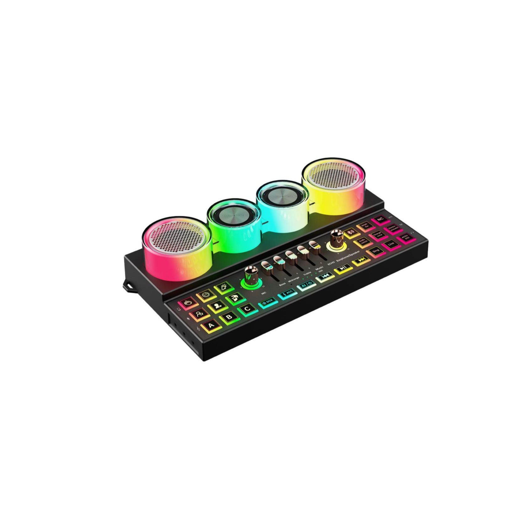 Porodo Soundtec Audiolink Multi-Platform Audio Mixer and Speaker - Image 2